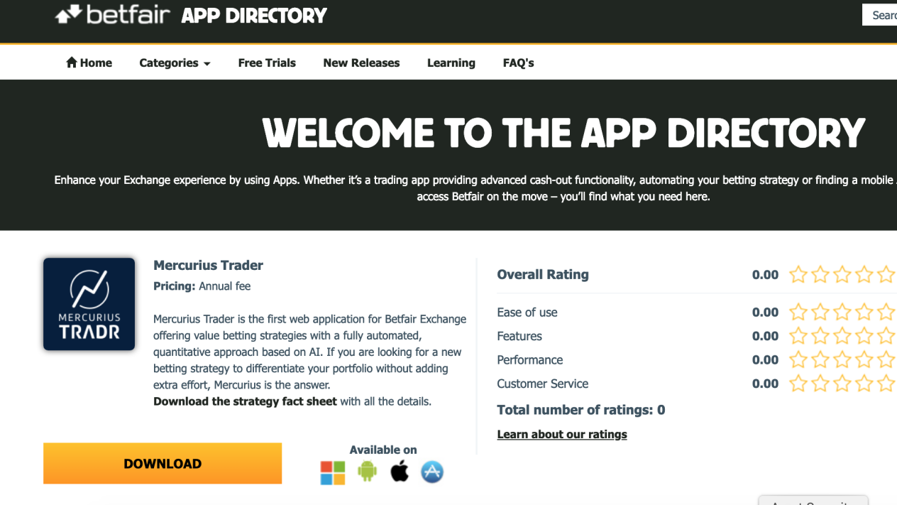 SBC News Mercurius launches Tradr delivering 'one-touch' trading strategies on Betfair