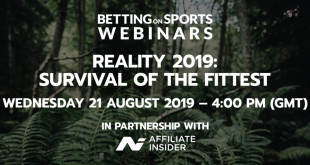AffiliateINSIDER to host Betting on Sports webinar, Reality 2019: Survival of the Fittest