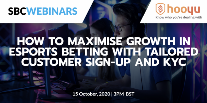 HooYu webinar - how to maximise esports betting growth with tailored customer sign-up