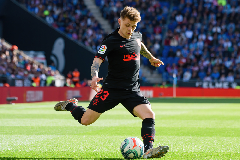 Atletico Madrid defender Kieran Trippier in action for the La Liga club