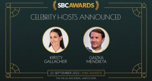 SBC News Gaizka Mendieta and Kirsty Gallacher to co-host SBC Awards 2022 in the majestic Palau National in Barcelona