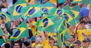 Brazil football fans