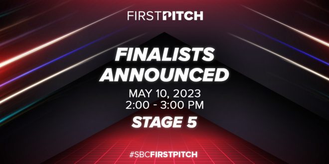 SBC announces final five for the prestigious First Pitch start-up competition at SBC Summit North America