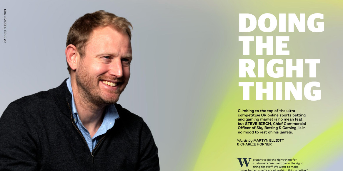 Steve Birch of Sky Bet in SBC Leaders Magazine