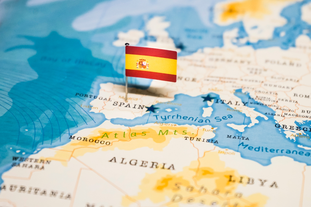 Shutterstock: Spain Map