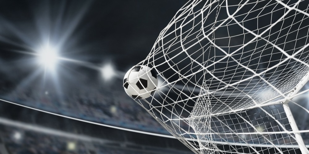 Football in goal