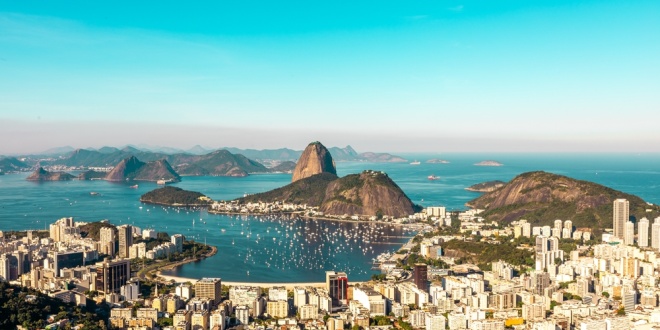 An image of Rio de Janeiro bay in Brazil where Flutter is chasing a leading market position