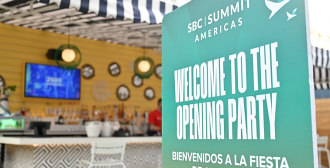 An image of the SBC Summit Americas opening party