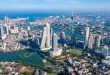 Skyline of Colombo, largest city and judicial capital of Sri Lanka