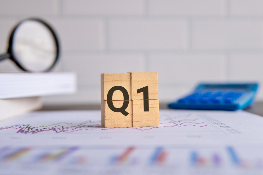 A picture of a cube that says Q1 on it, relevant to the period of EveryMatrix's latest financials