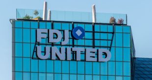 FDJ United's logo on its HQ building