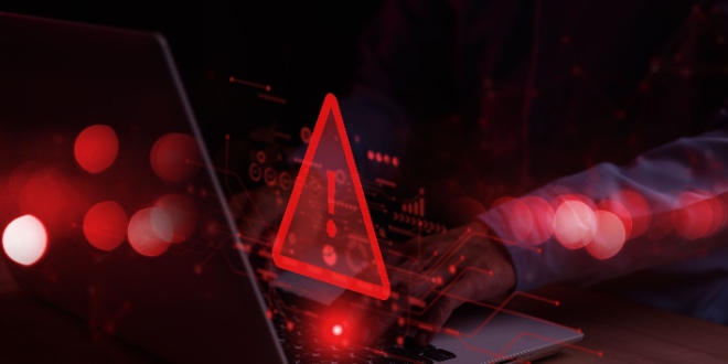 Red alert message with an exclamation mark