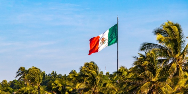 The flag of Mexico, where revenue has rising for Codere Online