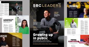 SBC Leaders magazine cover featuring Super Group CEO Neal Menashe.