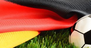German flag with football