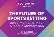 SBC Summit Malta to Spotlight Next-Gen Tech Driving the Future of Sports Betting
