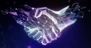 Two hands shaking each other, symbolising the partnership between CopyBet and the IBIA