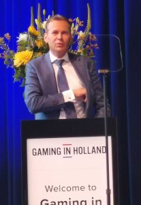 Arjan Blok at the Gaming in Holland Conference