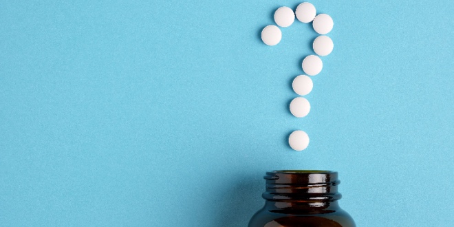 A jar of pills