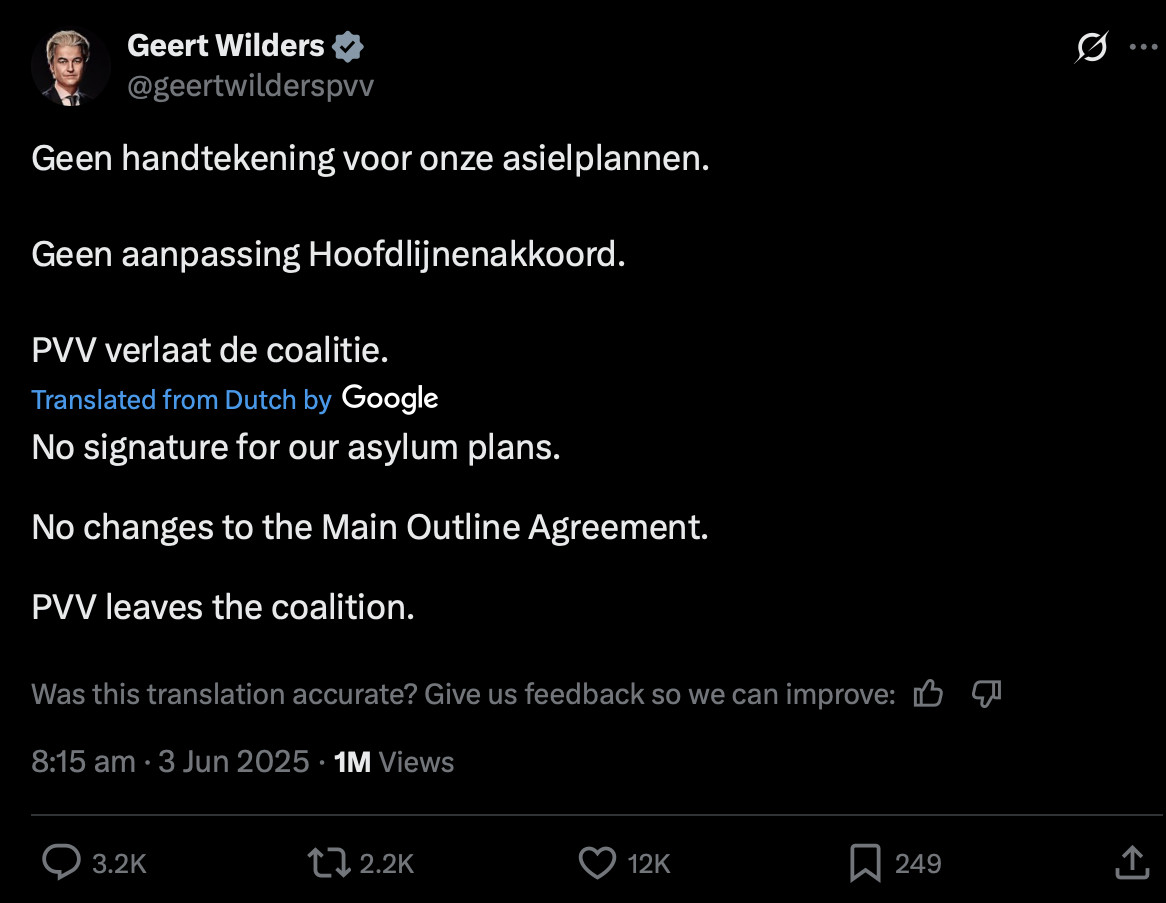 Status van gokhervormingen onduidelijk toen het Nederlandse kabinet 2 ontbonden SBC Nieuws Status van gokhervormingen onduidelijk als Nederlands kabinet ontbonden