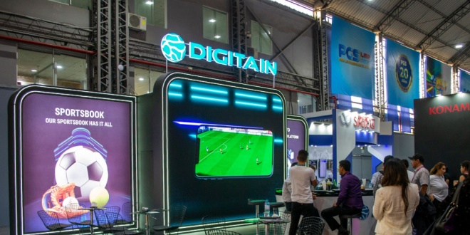 Digitain stand at event