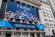 Huge Flutter sign on building