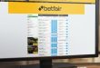 The Betfair Exchange homepage on a computer screen
