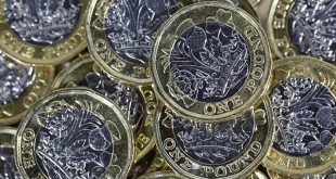 UK pound sterling coins, symbolising tax