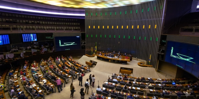 The chamber of the Senate of Brazil