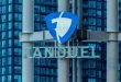 The FanDuel logo on a building