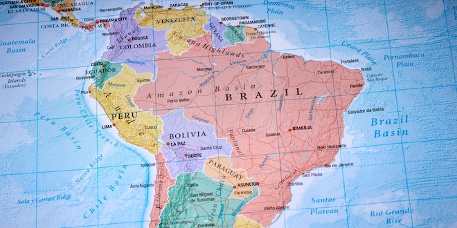Map of Latin America
