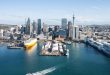 Auckland harbour and city skyline, New Zealand