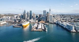 Auckland harbour and city skyline, New Zealand