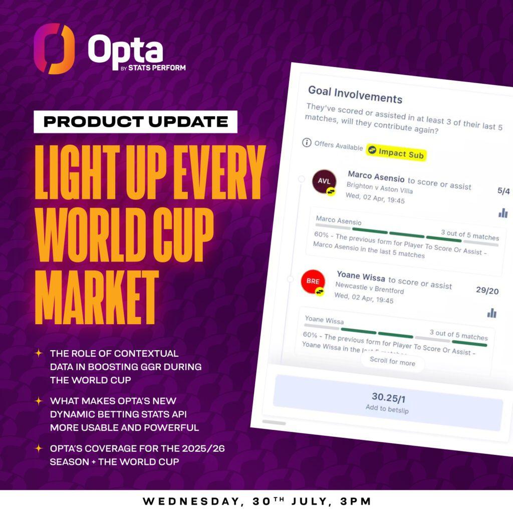 SBC News Stats Perform: Opta innovations, World Cup 2026, and the tactic that doubled bettor engagement in Romania