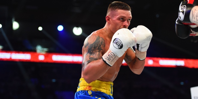 Oleksandr Usyk in a fight