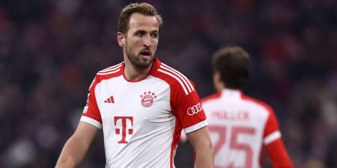 Harry Kane playing for bayern munich