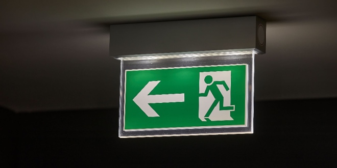 Exit sign