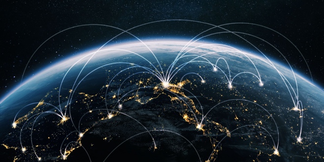 An image of the globe, representing Veikkaus' global ambitions