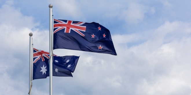 Flags of Australia and New Zealand, where Entain has just named a new CEO