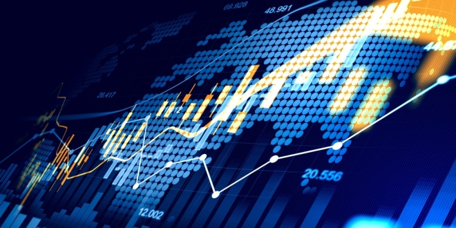Map showing global trade, symbolising the trading team Racing and Sports has invested in