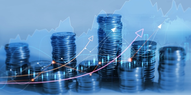 Image of money in various piles with a growth in front, symbolising RET levy pauments