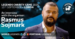 Rasmus Sojmark, CEO and founder of SBC, and the SBC Summit 2025 Legends Charity Game