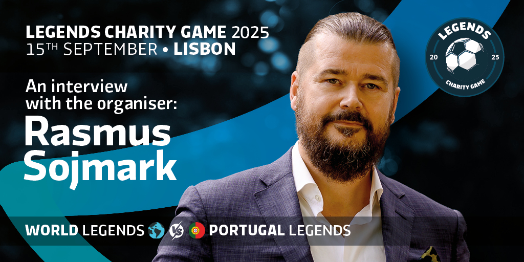 Rasmus Sojmark, CEO and founder of SBC, and the SBC Summit 2025 Legends Charity Game