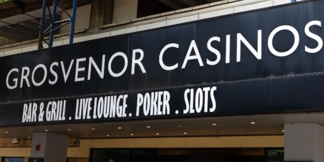 A Grosvenor Casino sign