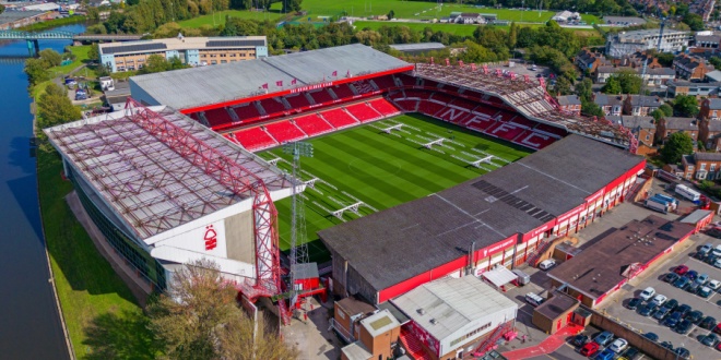 nottingham forest home ground from the air