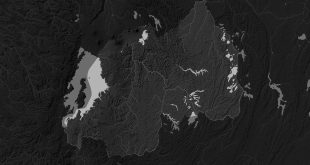 rwanda map in greyscale