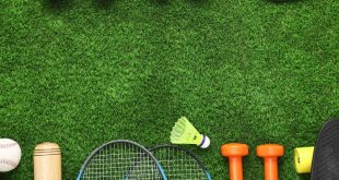 different sports equipment