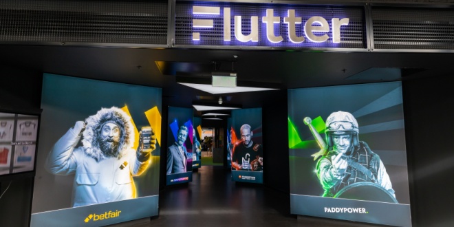 Flutter Entertainment showcasing its diverse range of betting and gaming brands