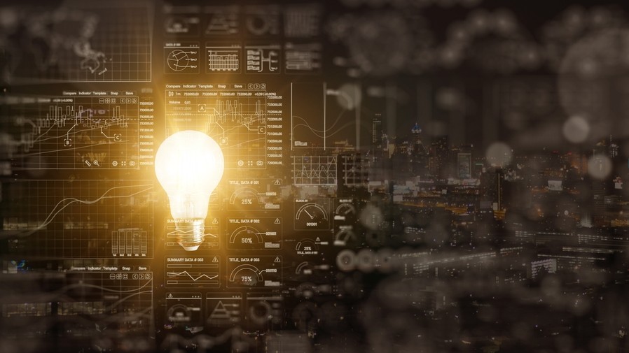Concept of PartnerMatrix developing new ideas, innovation, creativity and understanding.