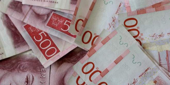 Image of Swedish kroner, the national currency of Sweden